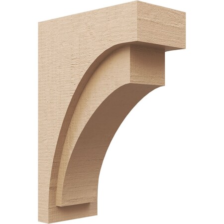 Ekena Millwork 7"W x 14"D x 21"H Classic Rivera Rough Cedar Woodgrain TimberThane Corbel, Primed Tan CORUR07X14X21RIVRCPR